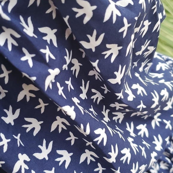 Ana & Rosa blue white bird dress - Picture 6 of 9